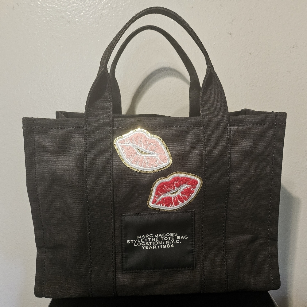 Marc Jacobs Customized Betty Boop Tote Bag -Medium Black - Picture 2 of 7